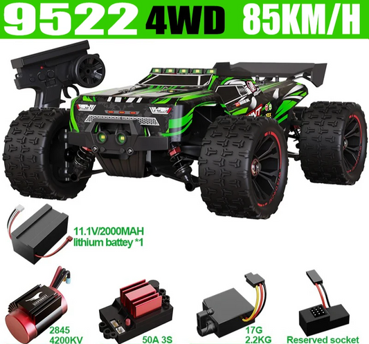 High Speed Off-Road RC Car 85KMH Green