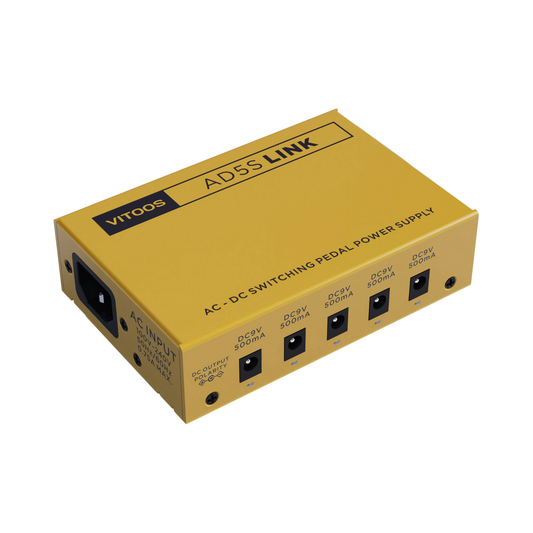 Compact Isolated Effect Pedal Power Supply for Clean Sound