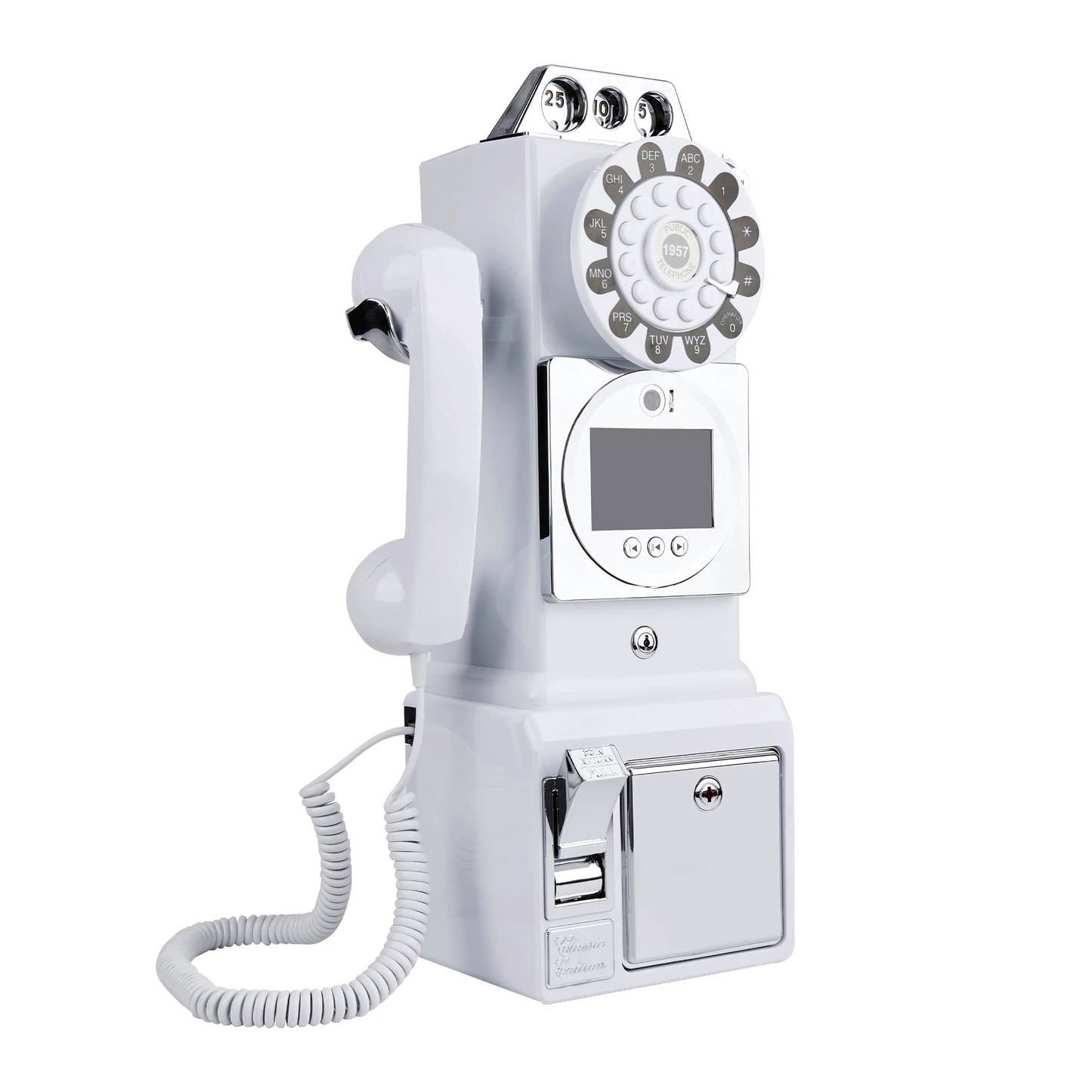 Wedding Party White Video Message Guestbook Telephone