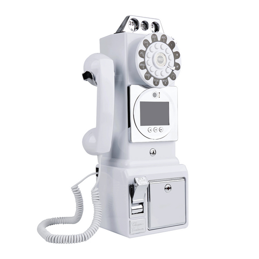 Wedding Party White Video Message Guestbook Telephone