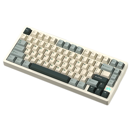 RGB Hot-Swap Keyboard 75% Spray White FR4