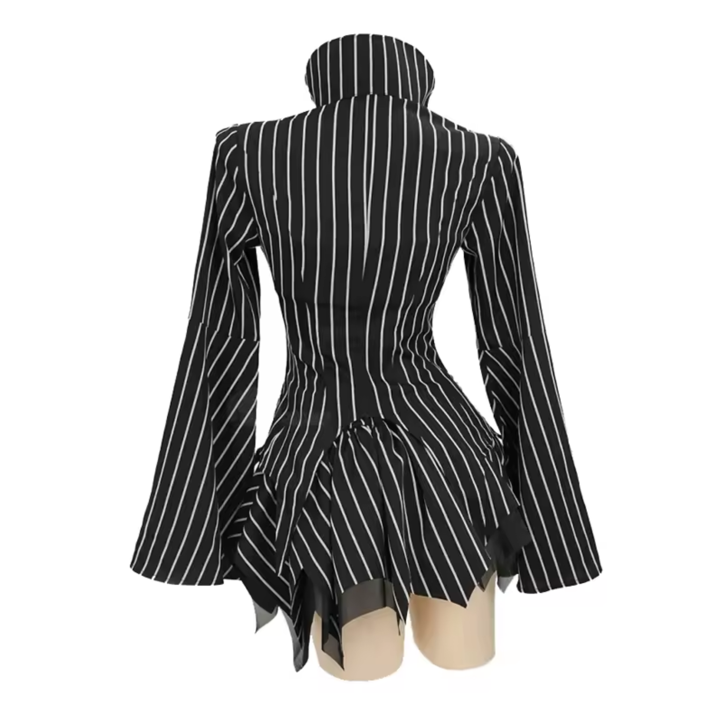 Women’s Halloween Cosplay Costume with Gloves Long Sleeve Top Skirt