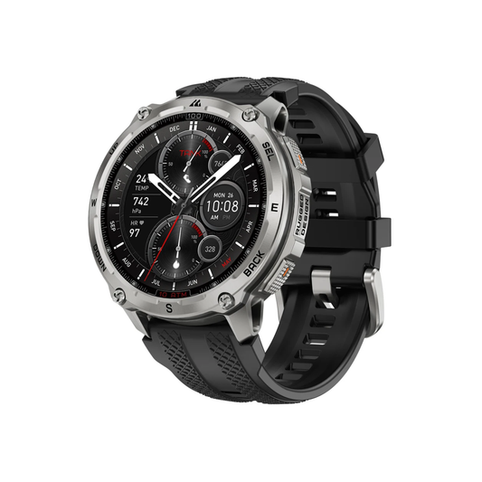 Stainless Steel Rugged Smartwatch for Android iOS