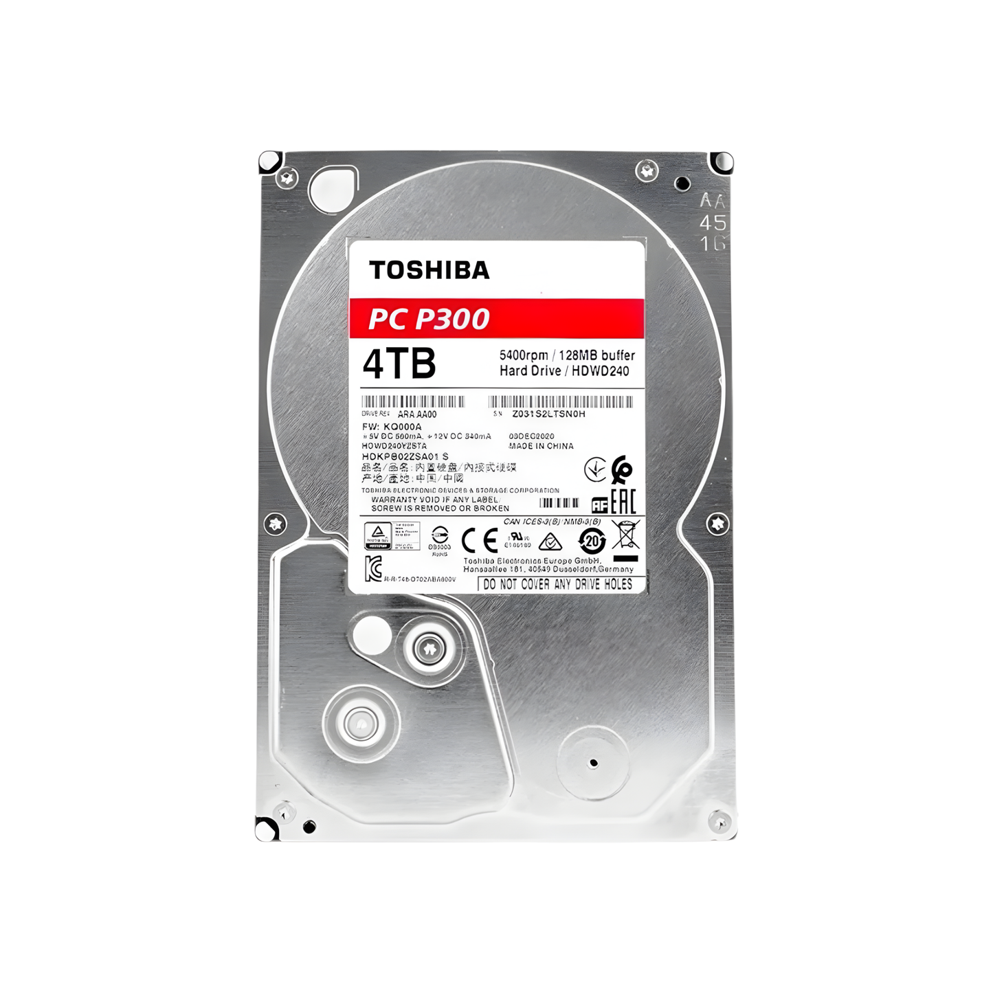 4TB Internal HDD for Desktop PCs 3.5 Inch