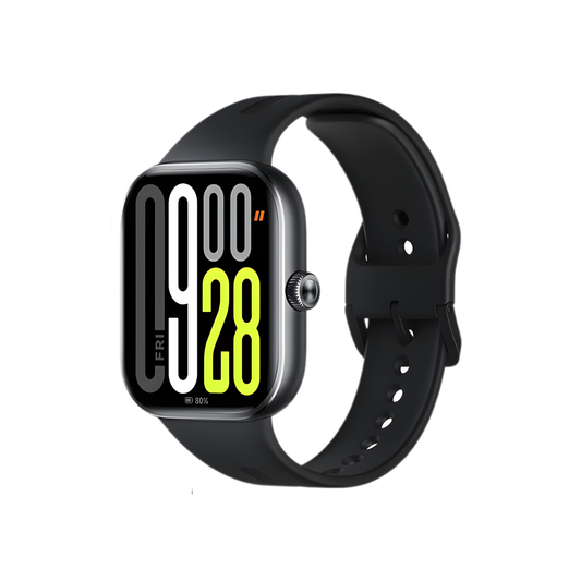 Black Smartwatch AMOLED Display with Heart Rate and Sports Tracking