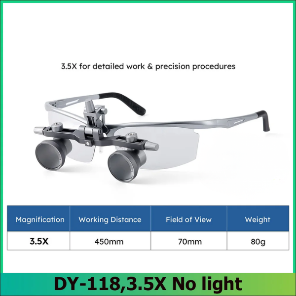 3.5X Dental Magnifying Loupe for Precision Procedures