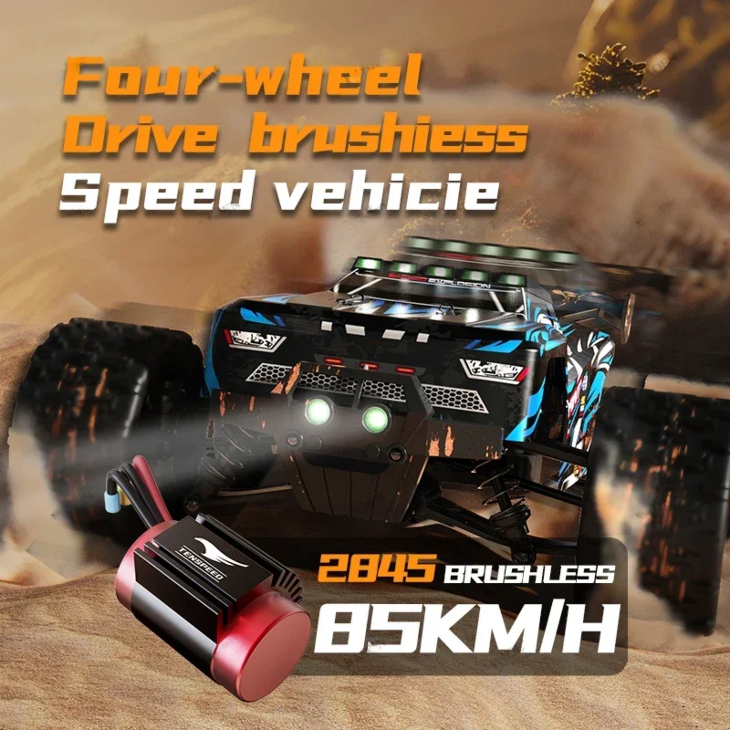 High Speed 85KMH RC Car 1:16 Brushless 4WD
