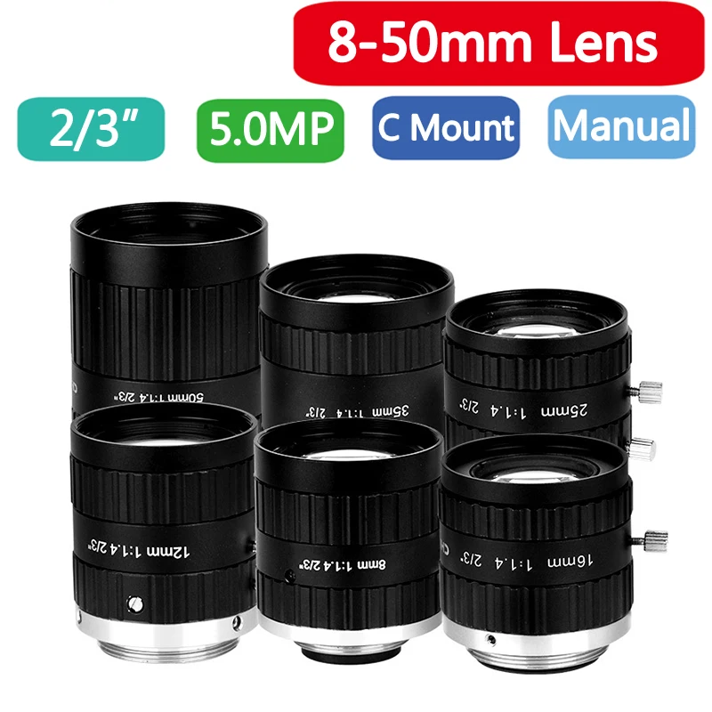 50mm Long Range Industrial Machine Vision Lens