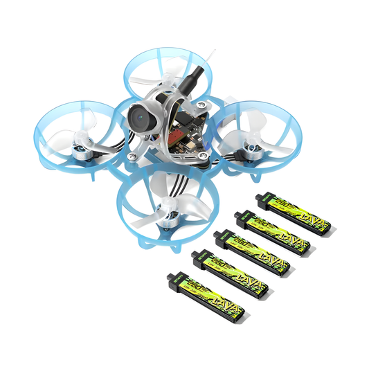 Lightweight FPV Racing Drone with 5 Batteries