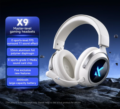 X9 Wireless Gaming Headset Bluetooth 2.4G Noise Reduction