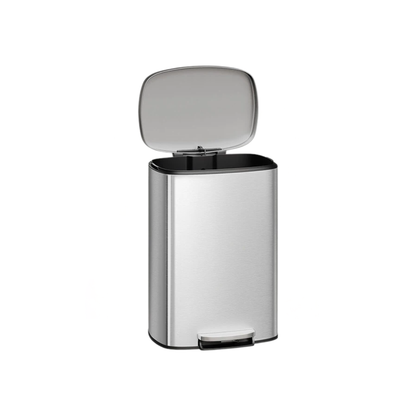 50L Stainless Steel Step-On Kitchen Trash Can