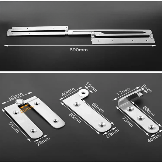 Heavy Duty Folding Door Hinge 40kg Right Inner