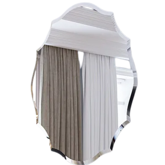 Modern Beveled Edge Wall Mirror for Living Spaces
