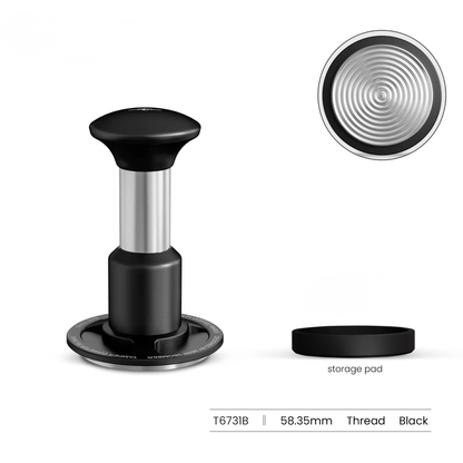 Barista 58.35mm Espresso Tamper Black 4-Spring Tool