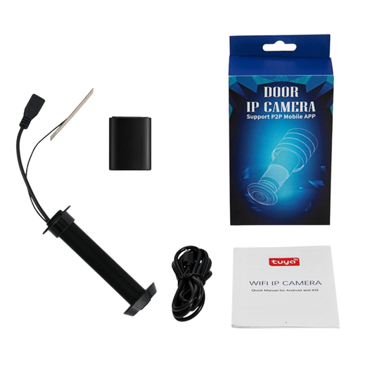 5G WiFi Smart Door Peephole Camera 32GB Black