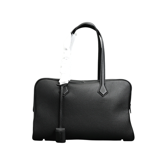 Elegant Everyday Tote Glossy 35cm Large Leather Handbag