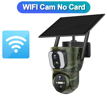 8MP Solar WiFi Security Camera Dual Screen 4K