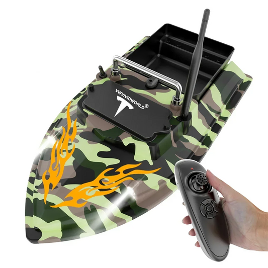 Rechargeable RC Fishing Bait Boat 18000mAh with 6 Hour Runtime
