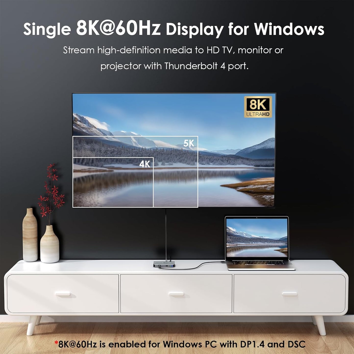 Thunderbolt 4 Dock Dual 4K Display with 90W PD Charging