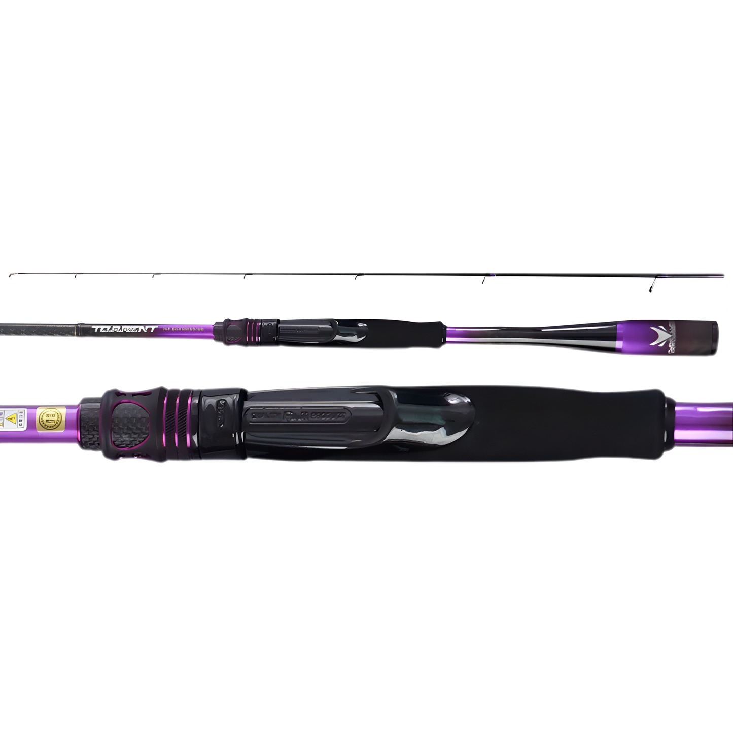 6'8" High Carbon Spinning Rod with Alconite Ring Set
