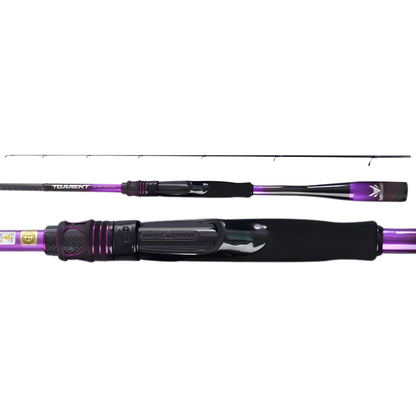 6'8" High Carbon Spinning Rod with Alconite Ring Set