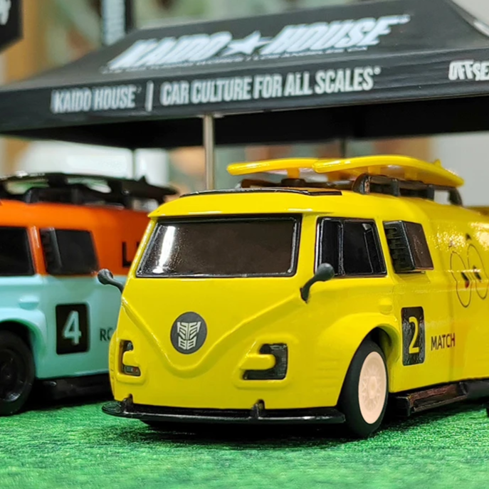 1:64 Mini RC Racing Car 2.4GHz Yellow