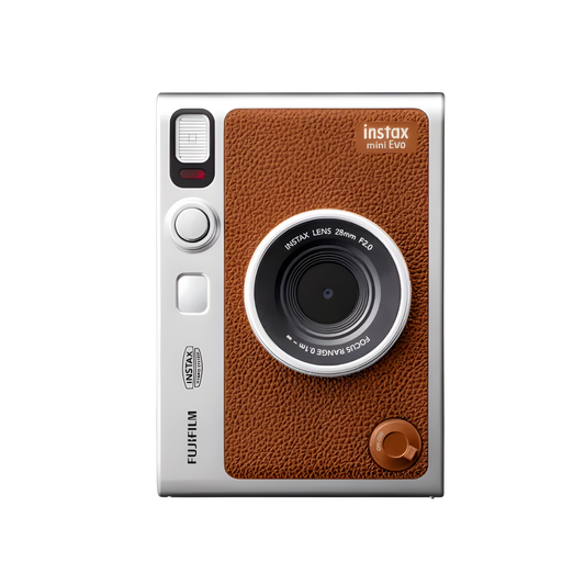 Brown Instant Camera with Smartphone Connectivity for Quick Prints