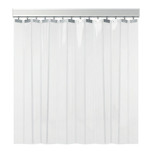 PVC Sliding Door Curtain Transparent 100x210cm Windproof