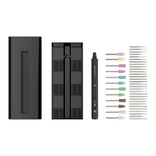 Cordless Rotary Engraving Pen with 42 Bits Ultra Black