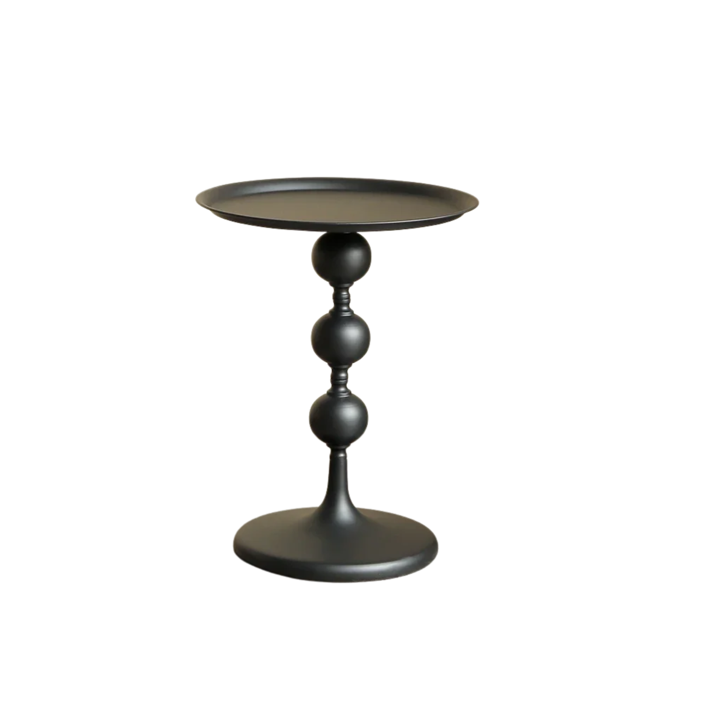 Black Round Coffee Table Modern Sofa Side Table