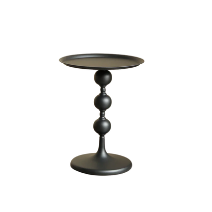 Black Round Coffee Table Modern Sofa Side Table