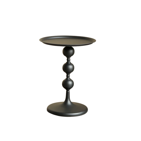 Black Round Coffee Table Modern Sofa Side Table