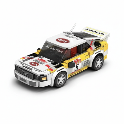 Sports Quattro Car with Team Truck Building Bricks Set