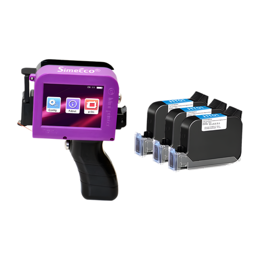 Portable 3 Ink Inkjet Label Printer for Metal and Plastic