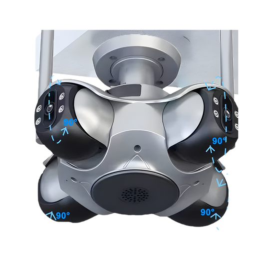 Multi Lens WiFi Security Camera with 128GB Storage