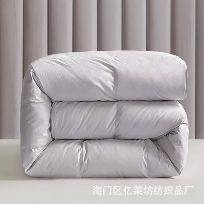 Soft Grey Cotton Goose Down Winter Quilt