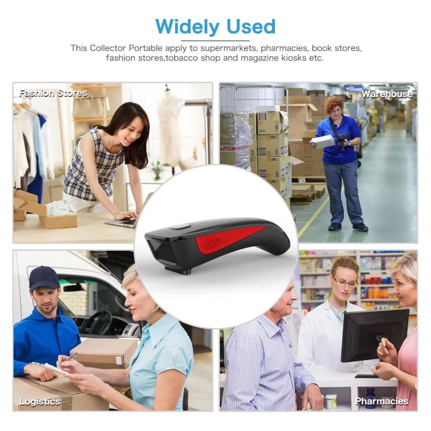 Portable Bluetooth 2D Barcode Scanner for iOS Android