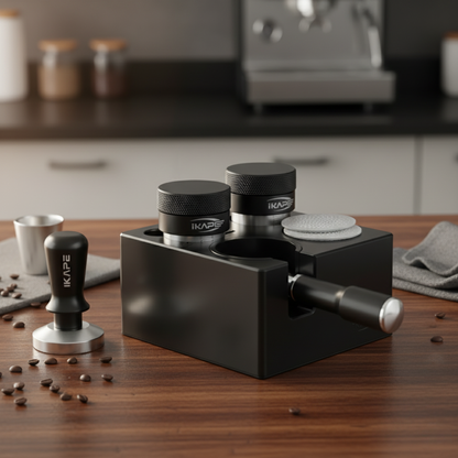 58.5mm Barista Espresso Kit Six Piece Set Black