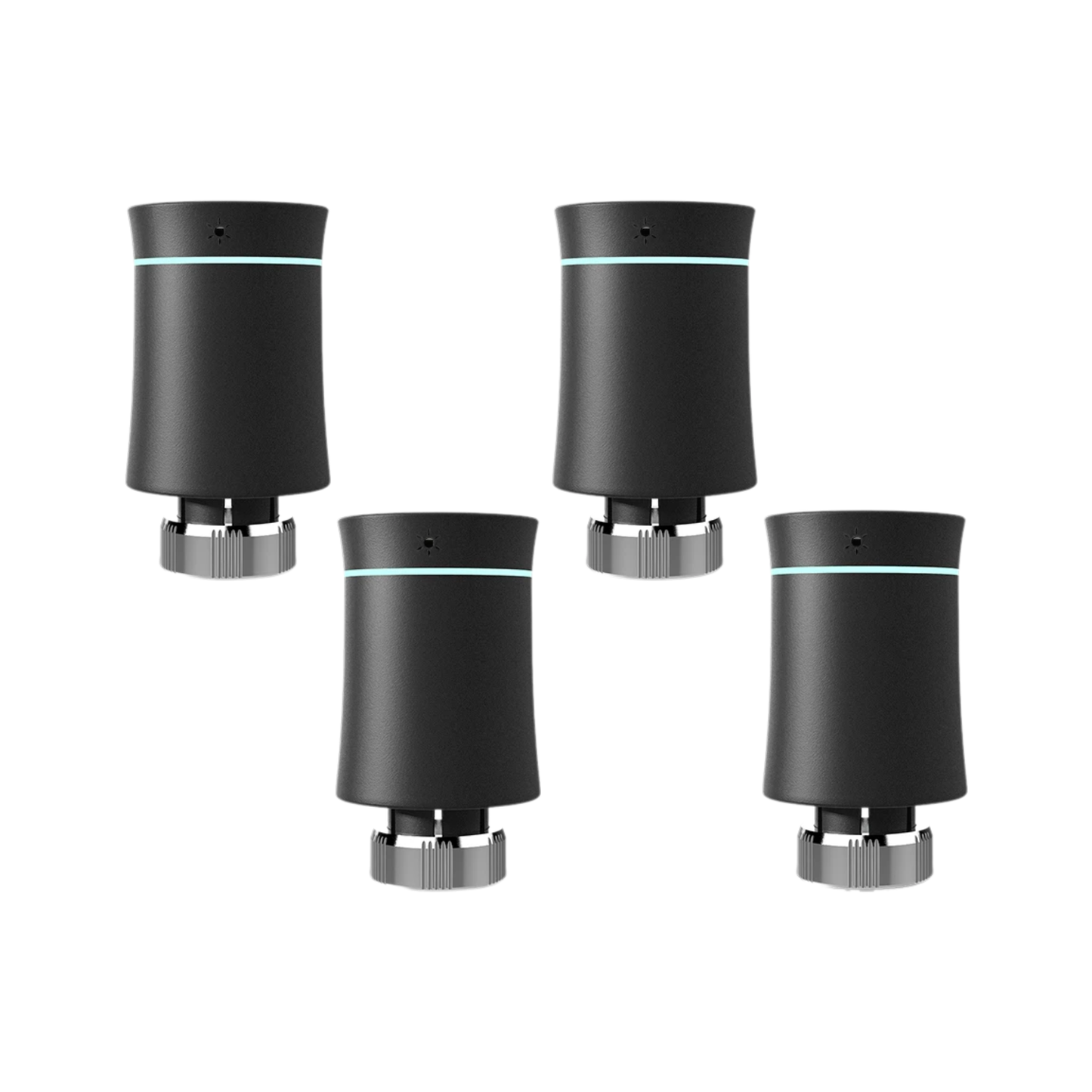 Smart ZigBee Radiator Valve 4-Piece Set with Voice Control
