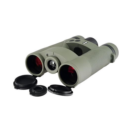 Portable Green Tactical Binoculars 10x42 Laser Distance Finder