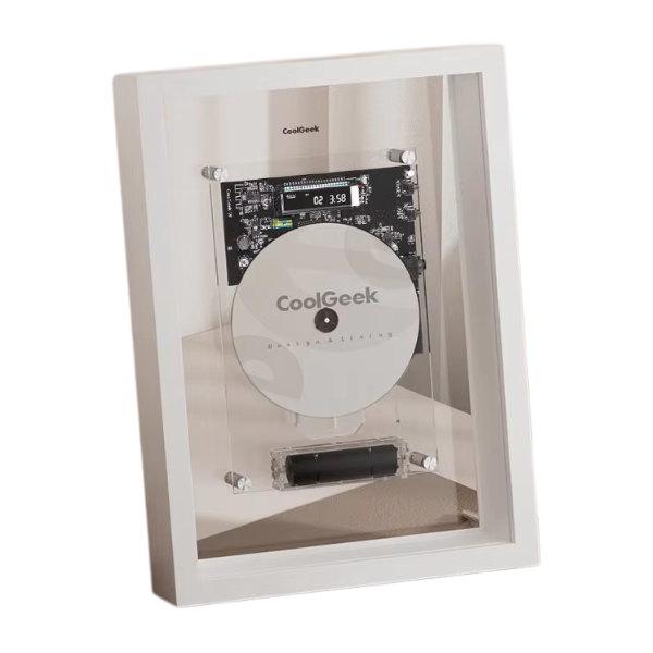 Vertical CD Player with Bluetooth 5.0 and Transparent Design