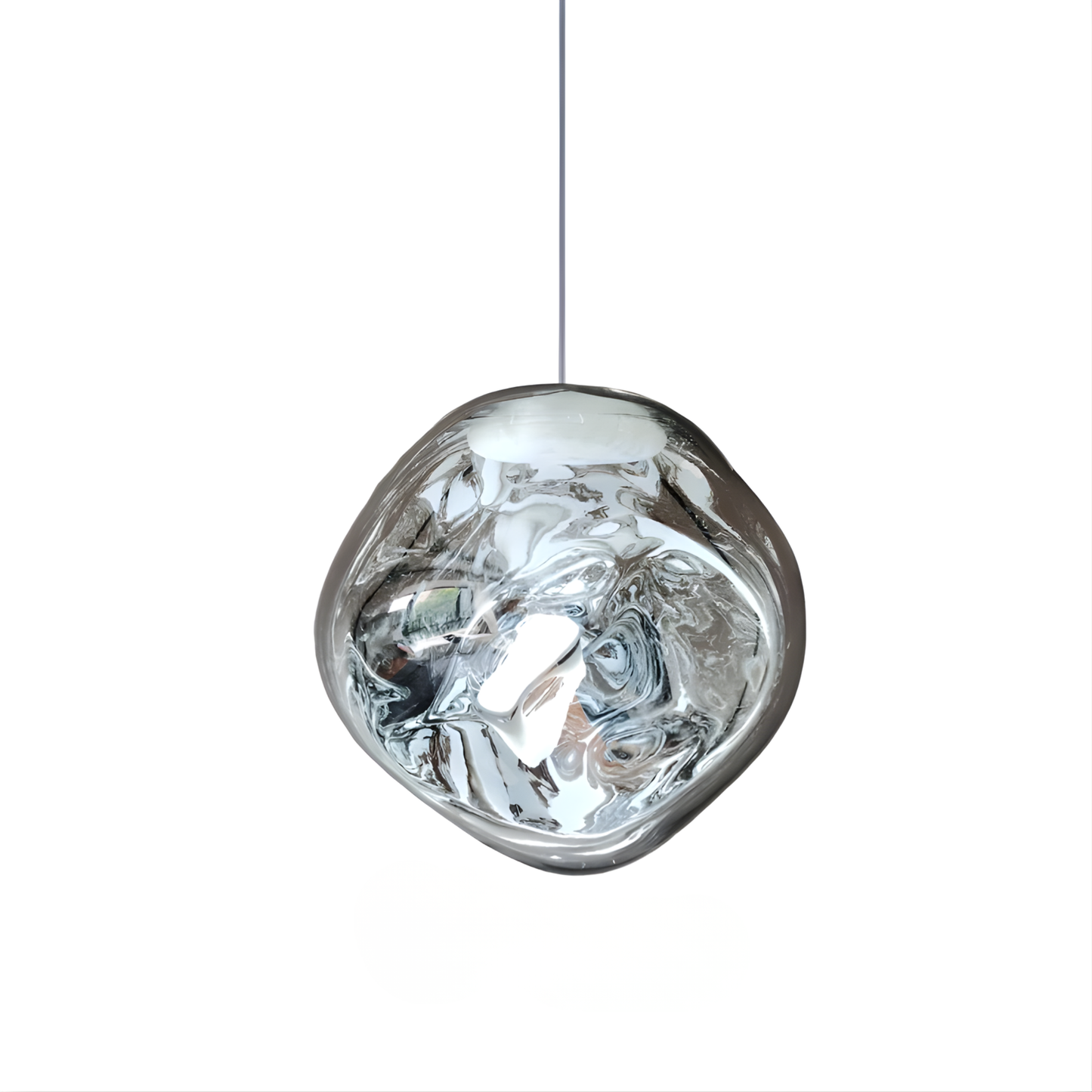 Indoor Hanging Lamp 30CM LED Chandelier Silver