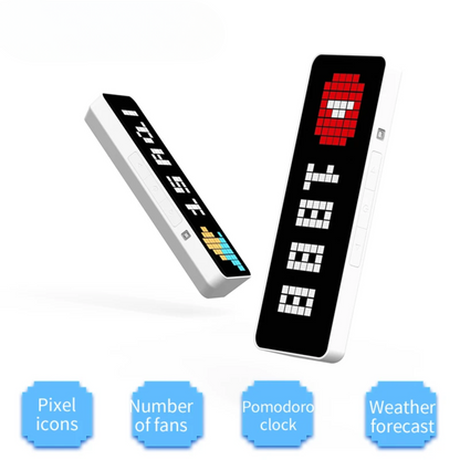 Smart Pixel Clock with Weather Display and Notifications