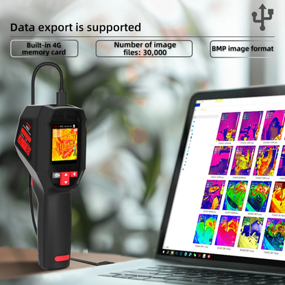 Smart Handheld Thermal Imager with Rechargeable Battery and Clear Display