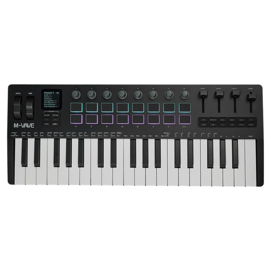 37-Key USB MIDI Keyboard Controller with 16 RGB Pads