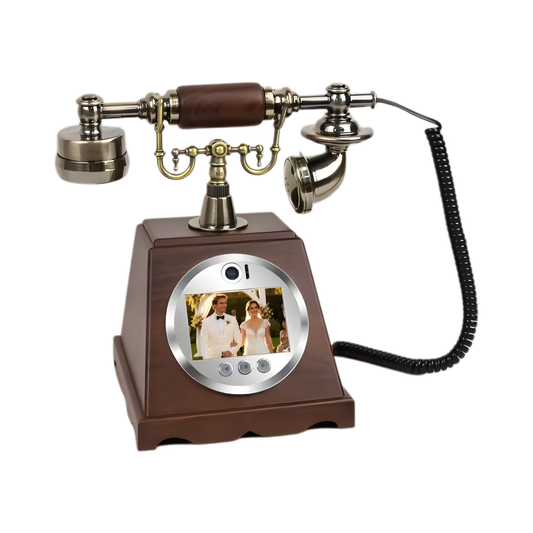 Retro Wedding Audio Guestbook Voice Recorder Vintage Brown