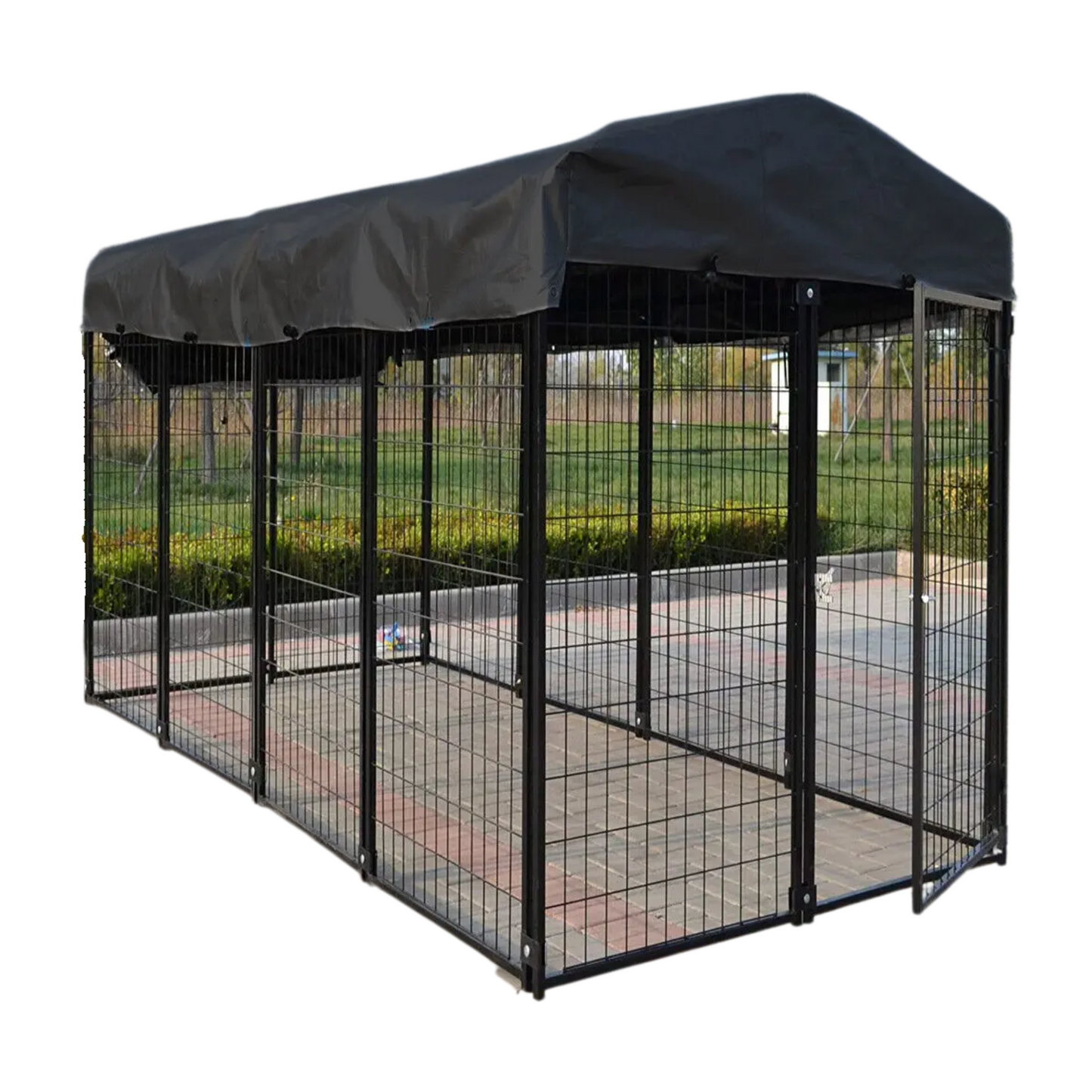 Oversized Outdoor Dog Kennel with Waterproof Cover