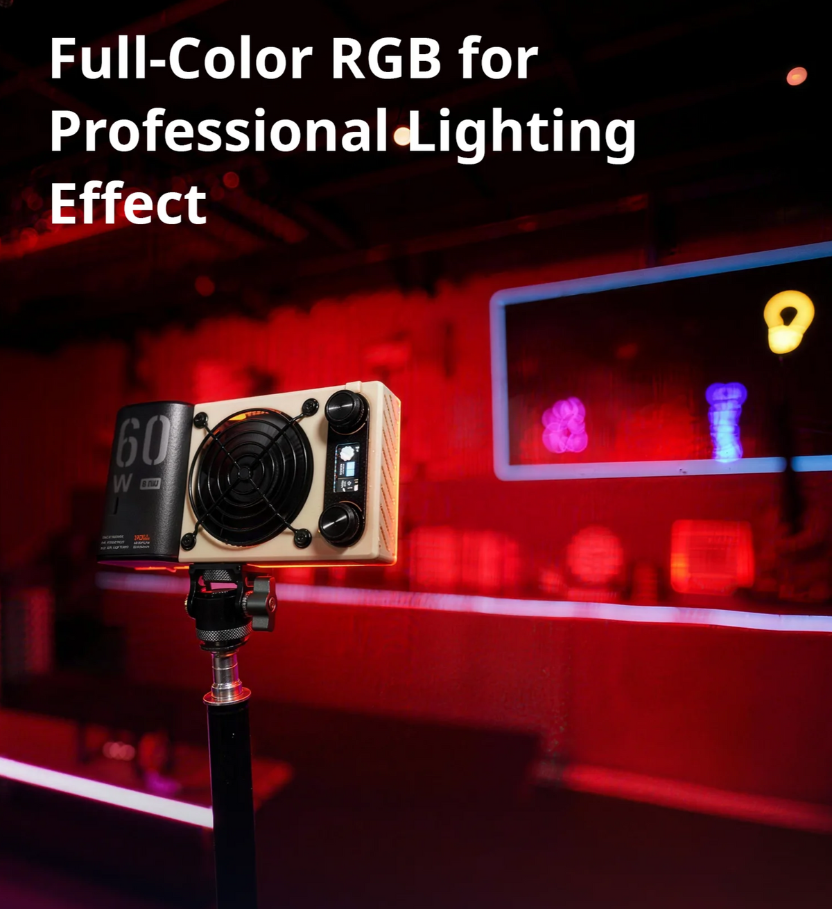 60W Portable LED Camera Light for Video Recording
