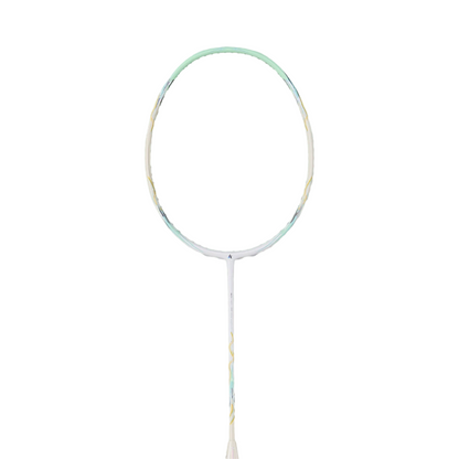 Lightweight White Badminton Racket 28LBS High Tension