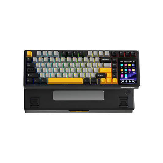 Rainy Switch Black Mechanical Keyboard 75 Percent Wireless